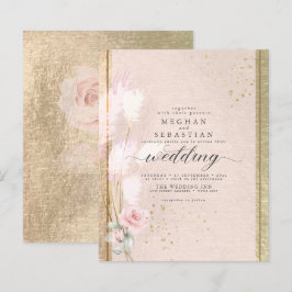 Belo Orçamento Blush Rosegold Pampas Grass