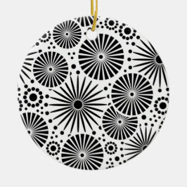Belo ornamento preto e branco