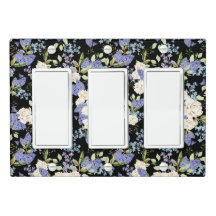 Belo padrão floral Folhagem de Rosas Lilac