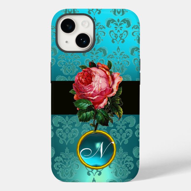 BELO PINCO ROSO AZUL DAMASK GEM MONOGRAMA (Verso)