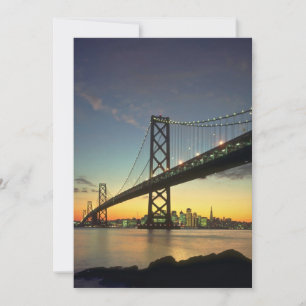 Belo pôr do sol: Bay Bridge, São Francisco, Califó