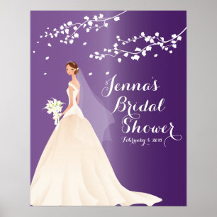 Belo Poster Chá de panela de Chic Bride