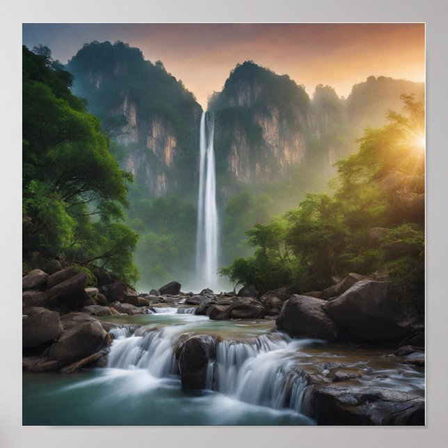 Belo Poster de paisagem natural (Frente)