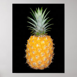 Belo Poster de PINEAPPLE sobre fundo preto