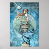 Belo Poster de Sereia de Molly Harrison