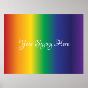 Belo Poster do Arco-Íris Personalizado