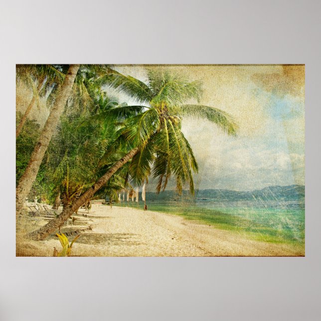 Belo Poster vintage de qualidade de 36" x 24" (Frente)