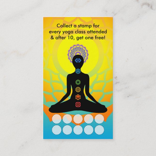 belo programa de fidelidade chakras yoga (Verso)