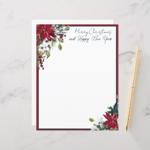Belo quadro de poinsettia Natal