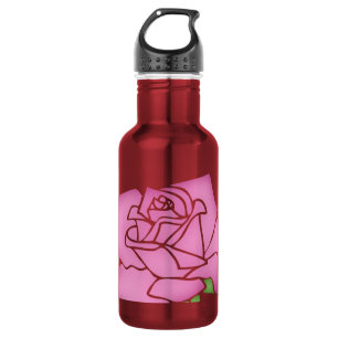 Belo Rosa Trio de Garrafa de Água Personalizável