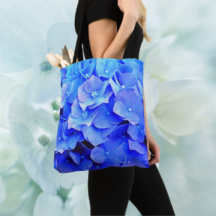 Belo Saco Azul Hydrangea Tote