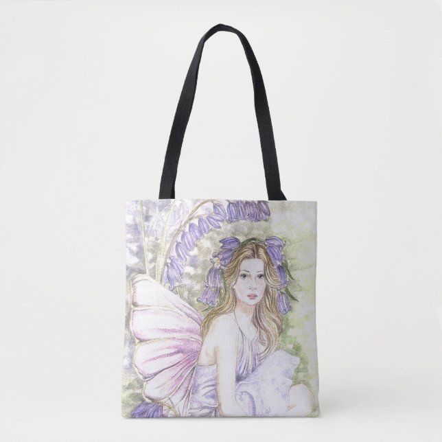 Belo Saco de Tote de Fada de Bluebell (Frente)