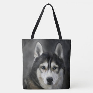 Belo Saco de Tote Siberiano Husky