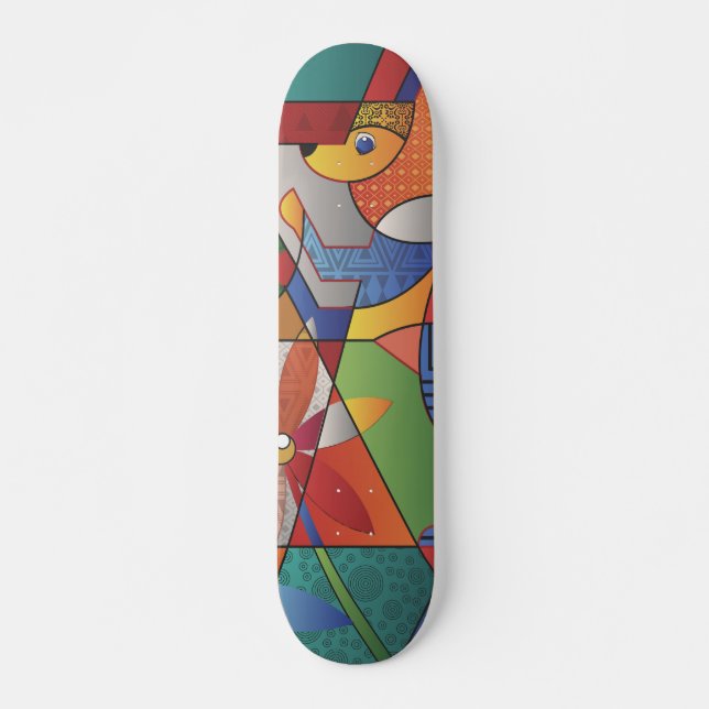 Belo skate de Abstrato (Frente)