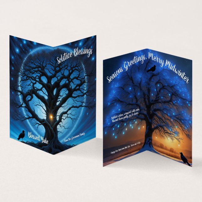 Belo Solstício de Inverno Yule Personalizado (Interior e exterior)