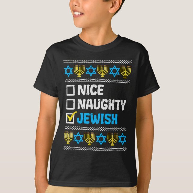 Belo Suéter Judeu e Malvado Chanukah Chanukah (Frente)