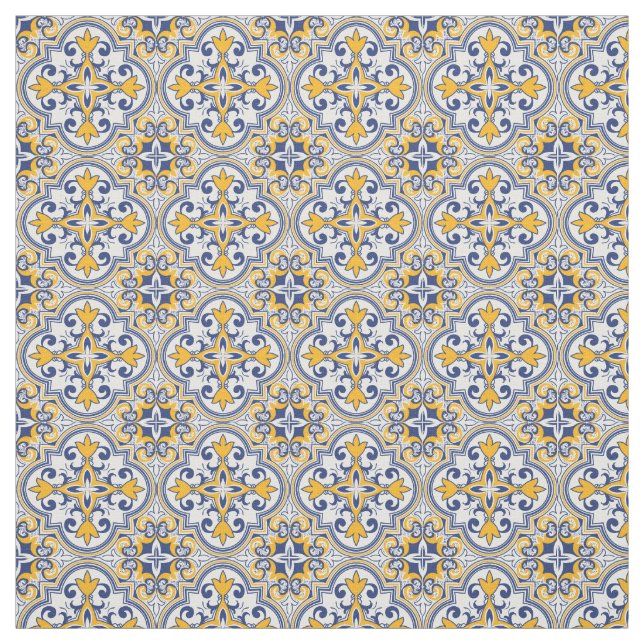 💙 💛 Belo Tecido Azulejos (Modelo)
