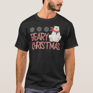 Belo Urso Polar de Natal Camisa Homens Mulheres e