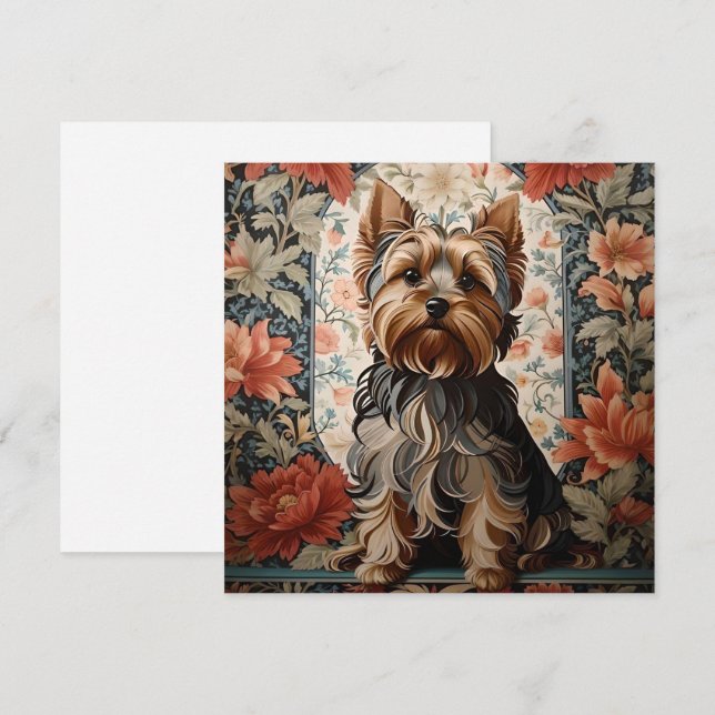 Belo Yorkie | Yorkshire Terrier Portrait (Frente/Verso)