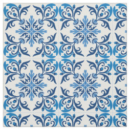 💙 Belos Azulejos azuis, Tecido do tamanho do azul