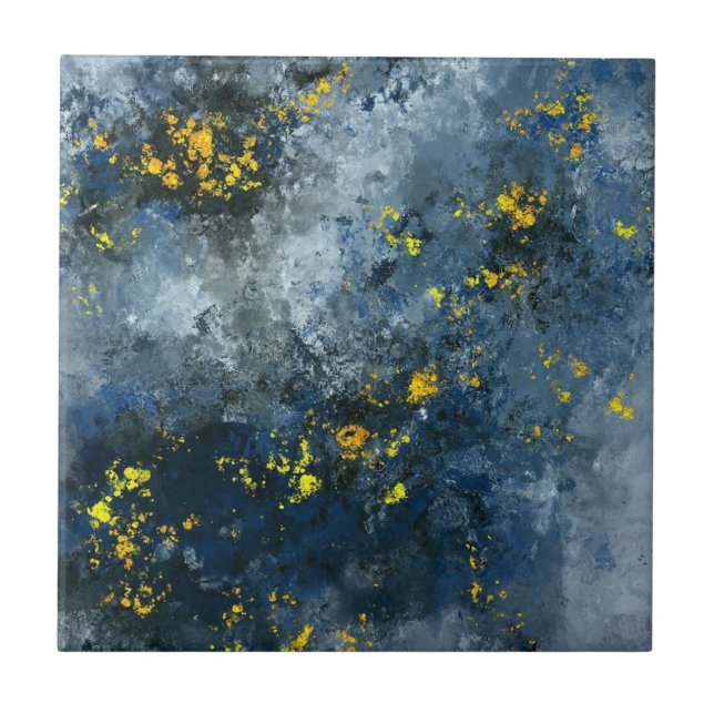 Belos azulejos de ouro azul (Frente)