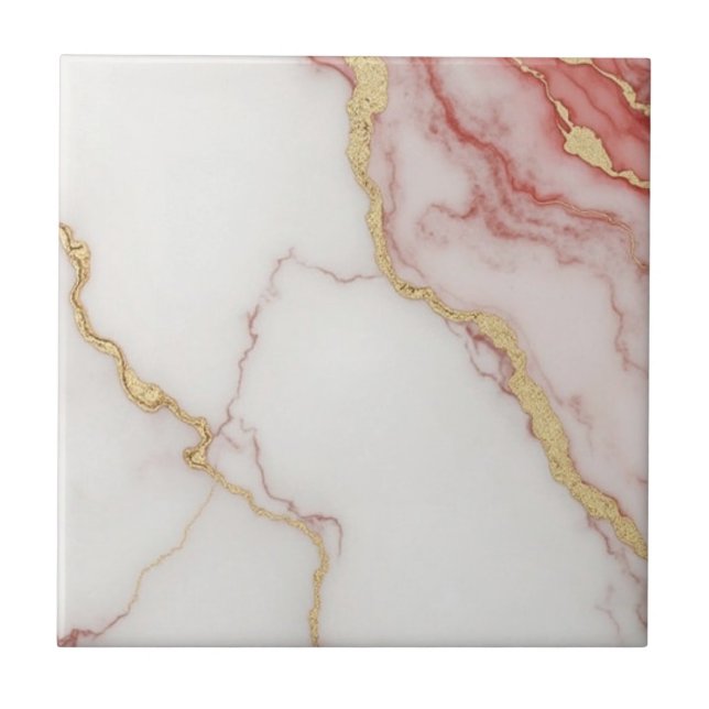 Belos azulejos de ouro rosa (Frente)