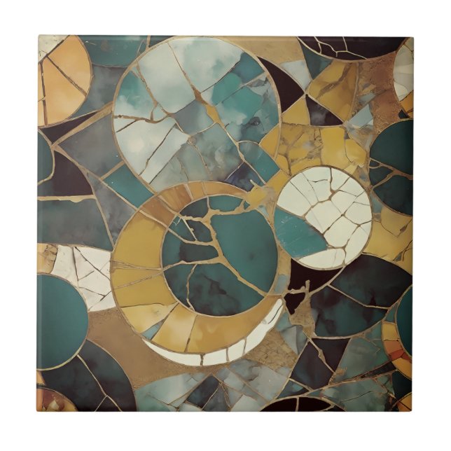 Belos azulejos de ouro verde (Frente)