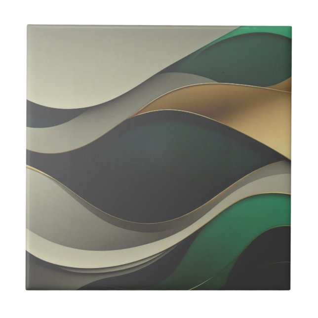 Belos azulejos de ouro verde (Frente)