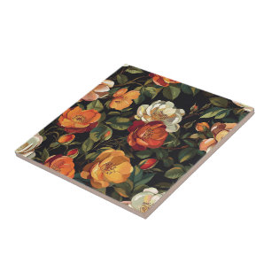 Belos Azulejos De Rosa Cerâmica Para Banheiro