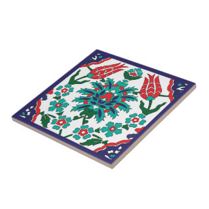 💙 ❤️ 💚 Belos azulejos Turcos, fundo azul