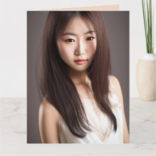 BELOS CARTÕES DE ANIVERSÁRIO DE ARTE DE GAROTA ASI