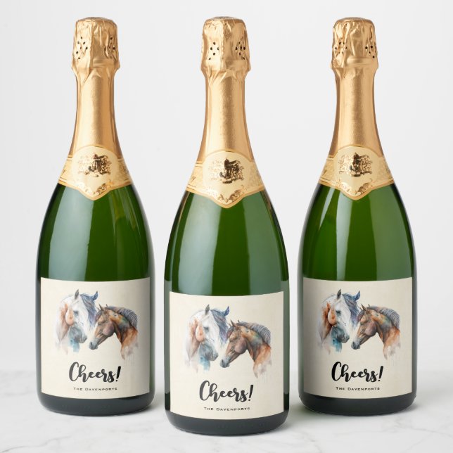 Belos Cavalos, Estilo de Boho Ocidental. (Garrafas)