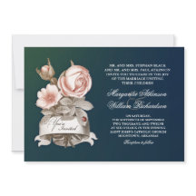 belos convites de casamento azuis