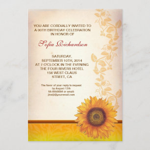 belos convites para o aniversário da flor de giras