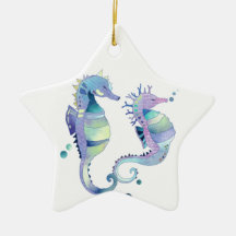 Belos ornamentos de Cavalos do Mar