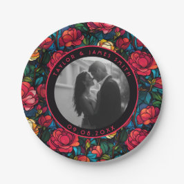 Belos Pratos De Chá de panela De Rosa Para Casamen