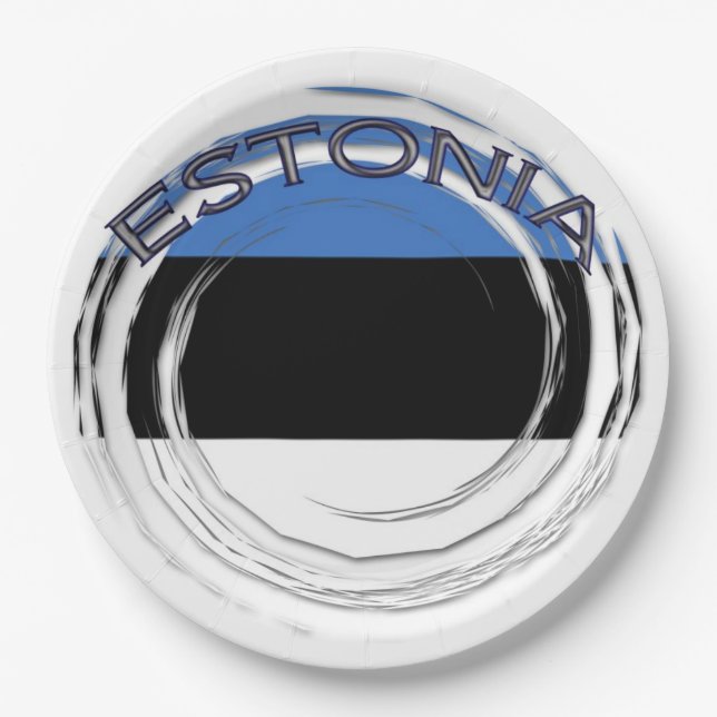 Belos Pratos De Papel Da Estônia! (Frente)