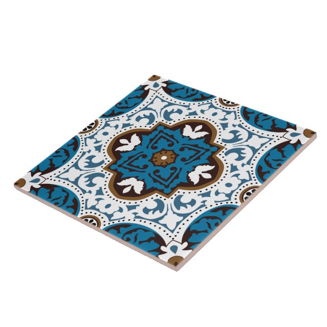 💙 🤎 Belos turquesas e Azulejos castanhos, V (Lateral)
