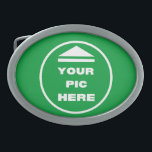 Belt Buckle - Adicionar sua imagem - Oval<br><div class="desc">Adicione a sua imagem a este e aos 100 tipos de produtos https://www.zazzle.com/store/yourpichere</div>