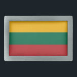 Belt Buckle com bandeira da Lituânia<br><div class="desc">Adicione uma declaração ousada de orgulho lituano ao seu guarda-roupa com esta fivela de cinto exclusiva com a bandeira da Lituânia! Feito com precisão, esta fivela de cinto mostra orgulhosamente as cores vibrantes da bandeira nacional da Lituânia - amarela, verde e vermelha. O design dinâmico faz deste acessório não só...</div>