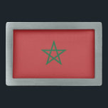 Belt Buckle com Bandeira de Marrocos<br><div class="desc">Adicione um toque de orgulho marroquino ao seu guarda-roupa com a nossa fivela de cinto exclusiva com a bandeira de Marrocos! Feito com muita atenção aos detalhes, esta fivela é mais do que um acessório na moda; é uma celebração do rico patrimônio e orgulho cultural de Marrocos. O design vibrante...</div>