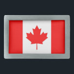 Belt Buckle com bandeira do Canadá<br><div class="desc">Adicione um toque de orgulho canadense aos seus acessórios com nossa fivela de correia exclusiva com a bandeira do Canadá! Criada com muita atenção aos detalhes, esta fivela de cinto é mais do que um mero item funcional; é uma celebração do patrimônio canadense e da identidade cultural. O design impressionante...</div>