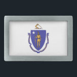 Belt Buckle com bandeira do Estado de Massachusett<br><div class="desc">Mostre seu orgulho de Massachusetts com nossa fivela de cinto exclusiva com a bandeira de Massachusetts! Projetada para combinar estilo com orgulho estatal, esta fivela de cinto é mais do que um acessório; é uma homenagem ao rico patrimônio e identidade cultural de Massachusetts. O design impressionante exibe com destaque a...</div>