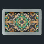 Belt Buckle com Design de cores brasileiras<br><div class="desc">Adicione uma declaração ousada e na moda à sua roupa com nossa exclusiva fivela de correia com um design luxuoso de cores brasileiras com sotaques de gemstone sobre fundo escuro! Feito com atenção aos detalhes, esta fivela de cinto é mais do que um acessório - é uma celebração da cultura...</div>