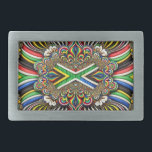 Belt Buckle com Design de cores sul-africanas<br><div class="desc">Melhore sua coleção acessória com um toque de orgulho sul-africano com nossa exclusiva fivela de correia com as cores vibrantes da África do Sul! Feito com precisão, esta fivela de cinto é mais do que uma peça de moda; é uma declaração de patrimônio e orgulho cultural. O design ousado mostra...</div>