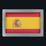 Belt Buckle com Sinalizador de Espanha<br><div class="desc">Melhore seu estilo com nossa fivela de correia com a bandeira da Espanha! Esta fivela de cinta que pega os olhos combina moda e patriotismo, mostrando orgulhosamente as cores vibrantes da bandeira espanhola. É o acessório perfeito para qualquer pessoa que queira expressar seu amor pela Espanha enquanto adiciona um talento...</div>