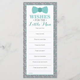 Bem Desejo Cartão, Chá de fraldas, Homem Pequeno, 