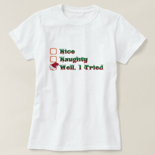 bem, eu tentei design de camiseta de natal engraç