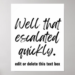 Bem, isso aumentou rapidamente - impressão persona