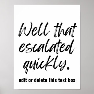 Bem, isso aumentou rapidamente - impressão persona